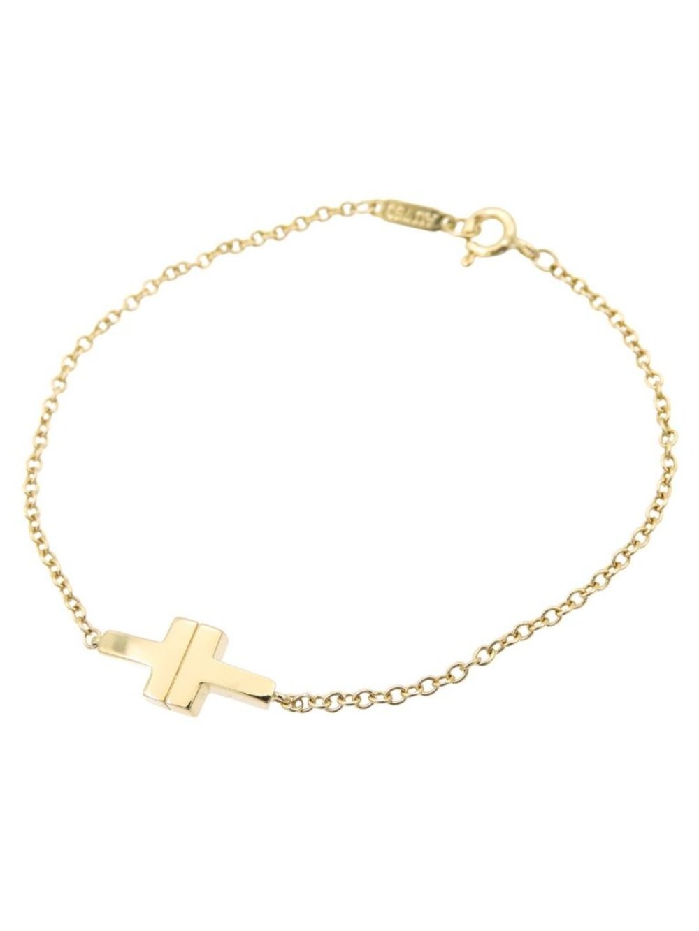 Tiffany & Co T Two Chain Bracelet Yellow Gold 18k